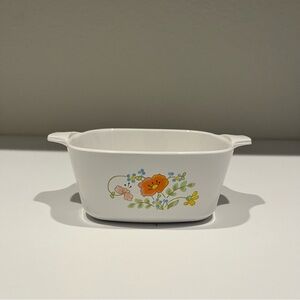 Corningware Vintage Wildflower Casserole Baking Dish